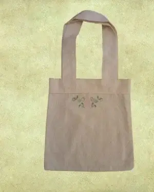 Bolsa Bordada de algodón, sin bolsillo